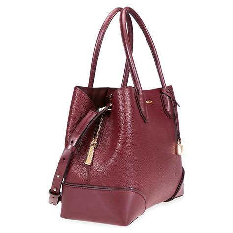 michael kors mercer gallery medium oxblood|michael kors mercer gallery satchel.